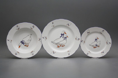 Plate set Rose Geese 24-piece FML č.1