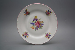 Flat plate 25cm Ofelia Bouquet with irisies GRL