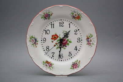 Plate clock Ofelia Meissen bouquet FCL č.1