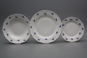 Plate set Ofelia Blue roses 24-piece AML