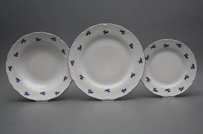 Plate set Ofelia Blue roses 24-piece AML č.1