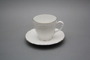 Coffee cup 0,15l and saucer Opera Platinum