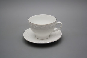 Tea cup 0,17l and saucer Opera Platinum