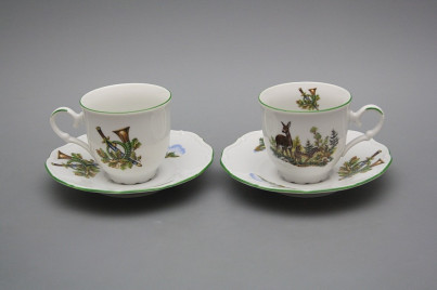 Cup high 0,135l with saucer Ofelia Doe and fawn ZL č.1